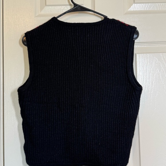 Vintage Cambridge Dry Goods Black Wool Vest - Picture 4 of 6